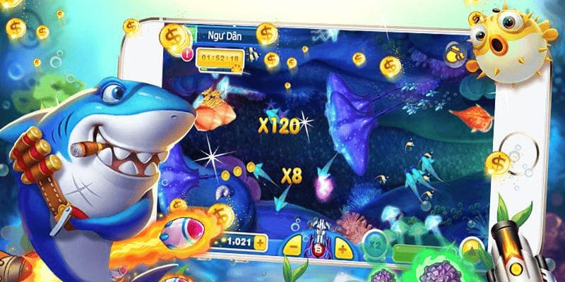 Các phòng chơi có trong tựa game bắn cá đổi thẻ